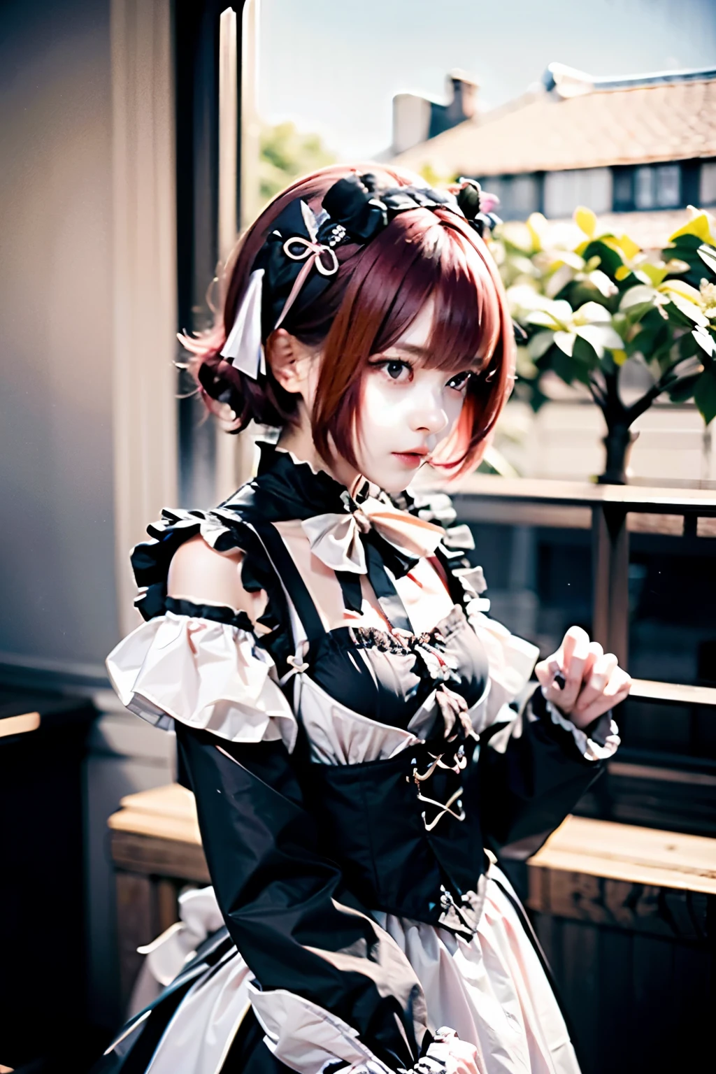 Falling、In combat、One girl,Ram_(Again:zero),一人in,independent_sleeve,pink_hair,short_hair,hair_ornament, Rosy Swallow_Mansion_Maid_uniform,Maid,Againd_eyes,hair_以superior_One_eye,Underarm,Looking_in_Audience,ribbon,blush,Frills,Vatu_hair_ornament,bAgainasts,dAgainss,Maid_headdAgainss, hair_ribbon,superiorper_body,small_bAgainasts,arms_superior