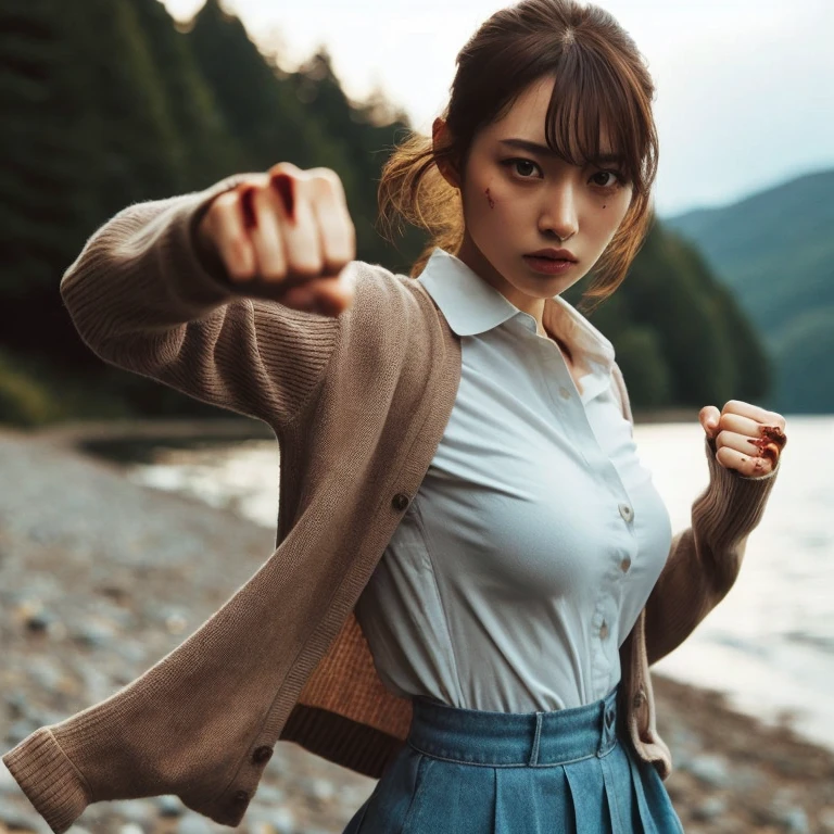 Realistic、Realistic skin texture、scratch、Big Breasts、T-Shirts