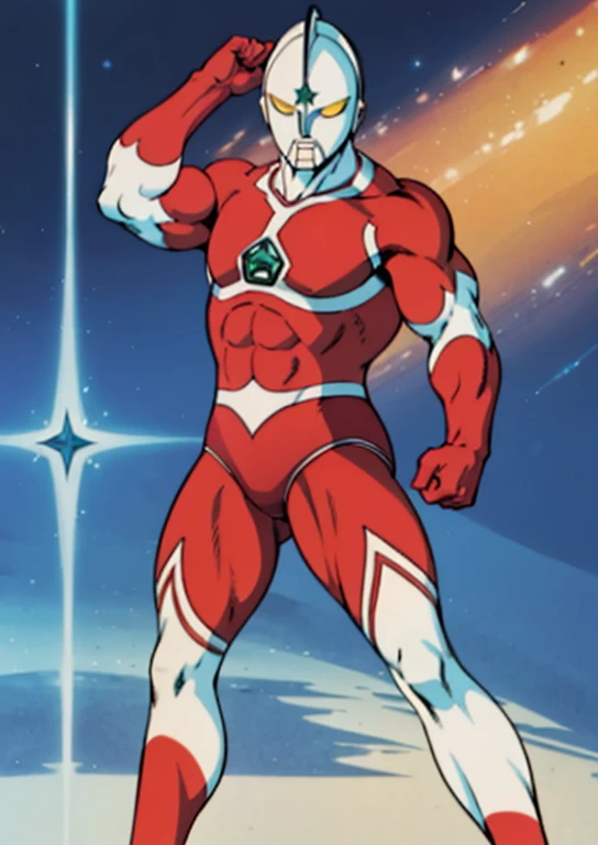masterpiece, highest quality, 4K, 8K, Ultraman jonias, muscular, macho