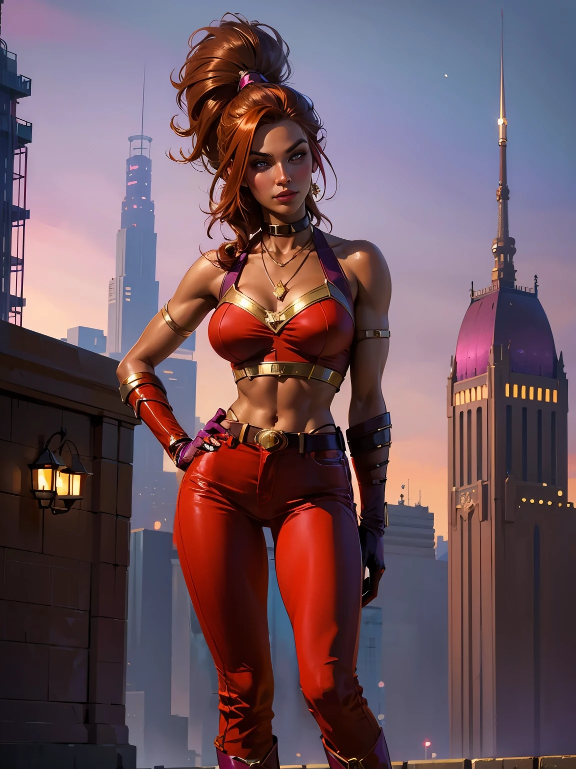 red pants