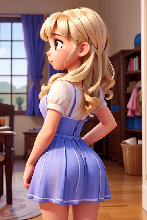 Young teen girl big ass in dress 