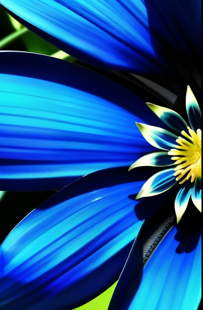 a close up of a blue flower with a budding, rich blue colors, beautiful black blue yellow, vibrant blue, beautiful detail and color, rich blue color, blues. beautiful, blue and black color scheme)), beautiful!!!!!!!!!, orchid, glowing blue, rich azure tones, vibrant but dreary blue, blue flowers, beautiful flower, an orchid flower, beautiful detail