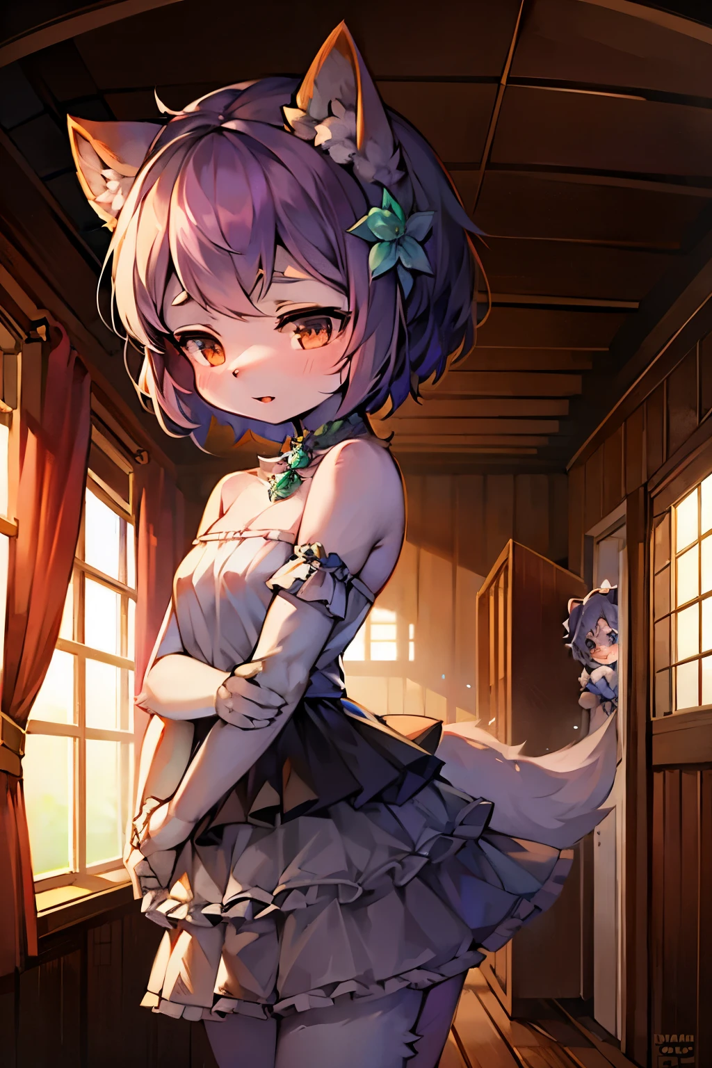 Mooflower Girl,Furry women,Short stature,Characteristics of three-year-old girls,