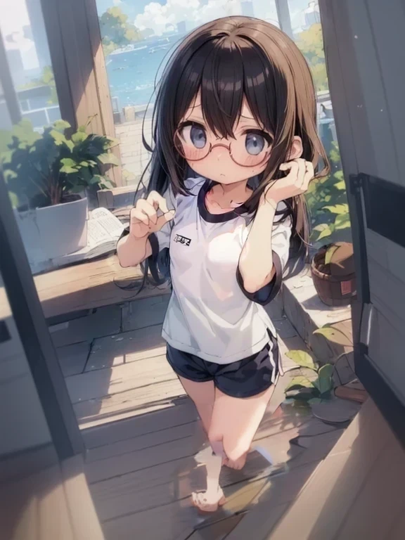 (Wooden floor:1.3)