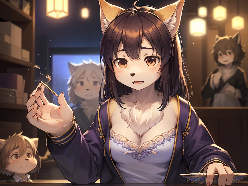 Hallucination, daydream , Fear , Fantastic , bokeh , hairy fur , trick , (Naoko Yamada, a self-proclaimed genius magician , flat chest , female) , (Jiro Ueda, Professor of Physics, Nihon University of Science and Technology , male) , A mystery drama that solves the tricks hidden in paranormal phenomena and bizarre cases