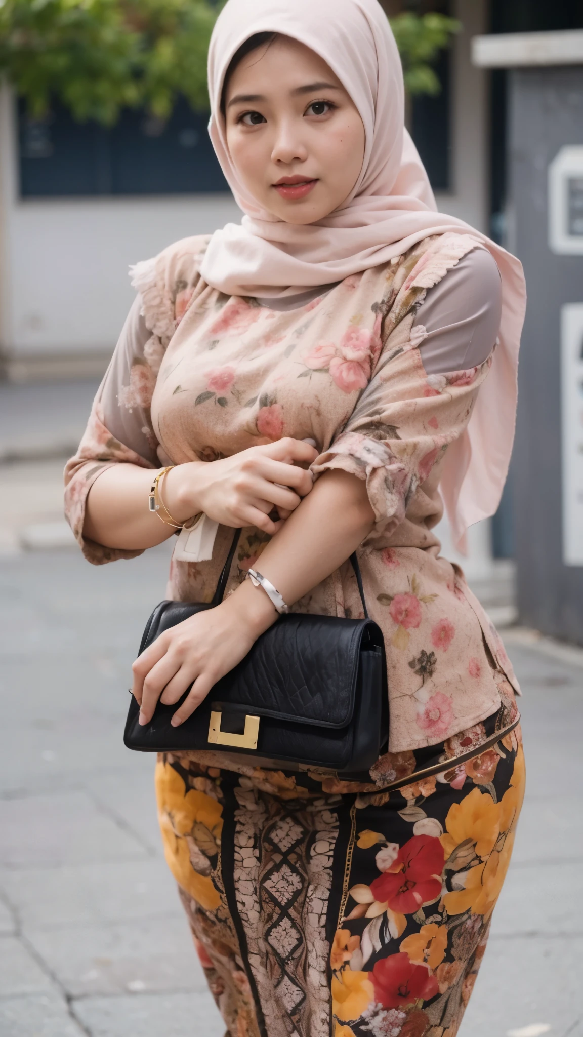 Indonesia plump woman. 40 year old
