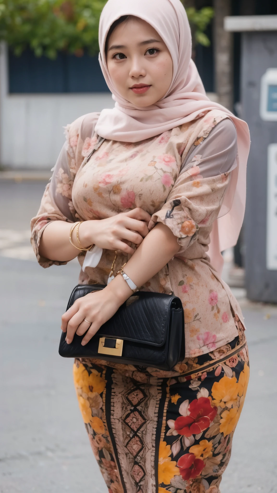 Indonesia plump woman. 40 year old