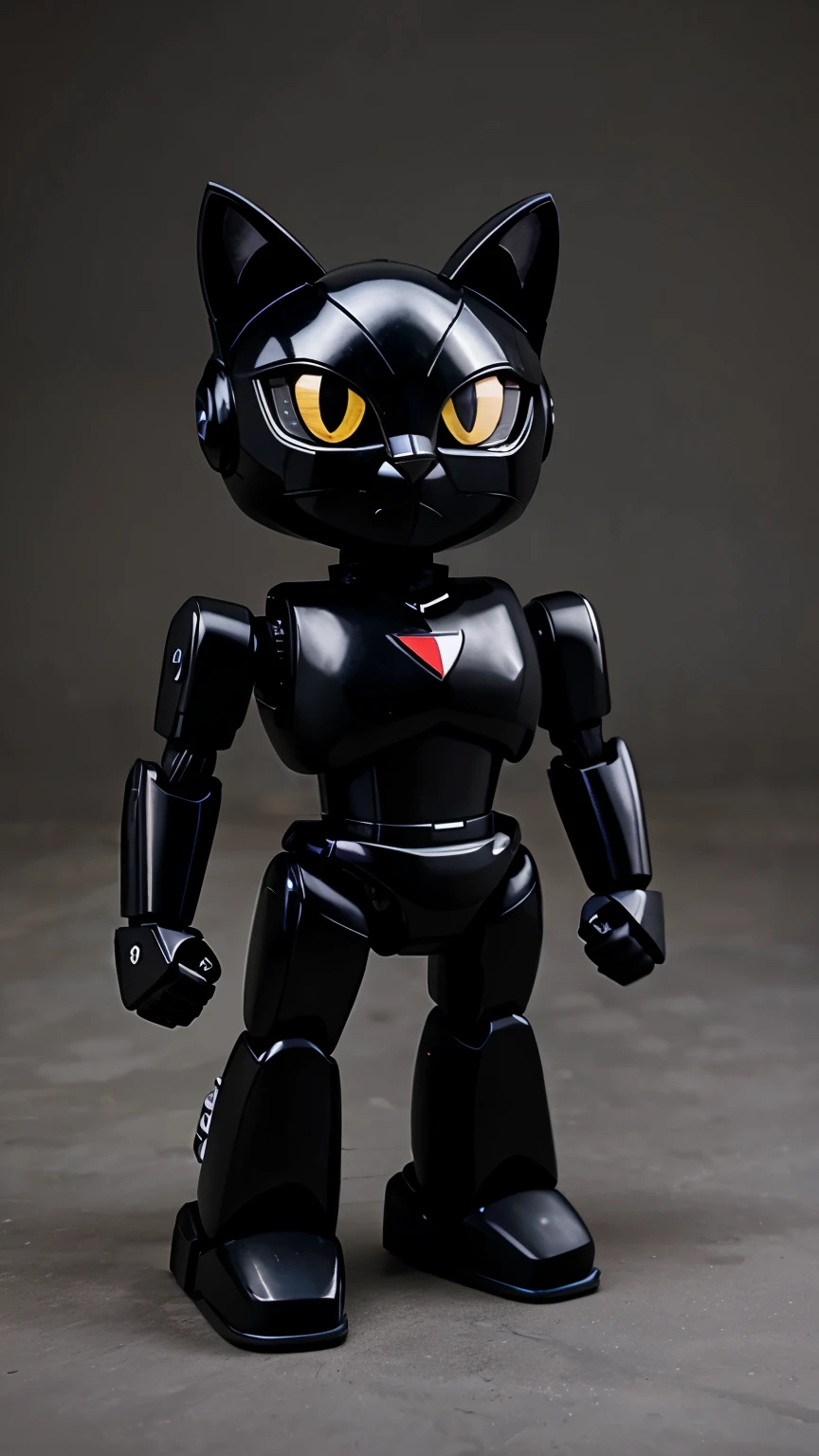 Black cat robot