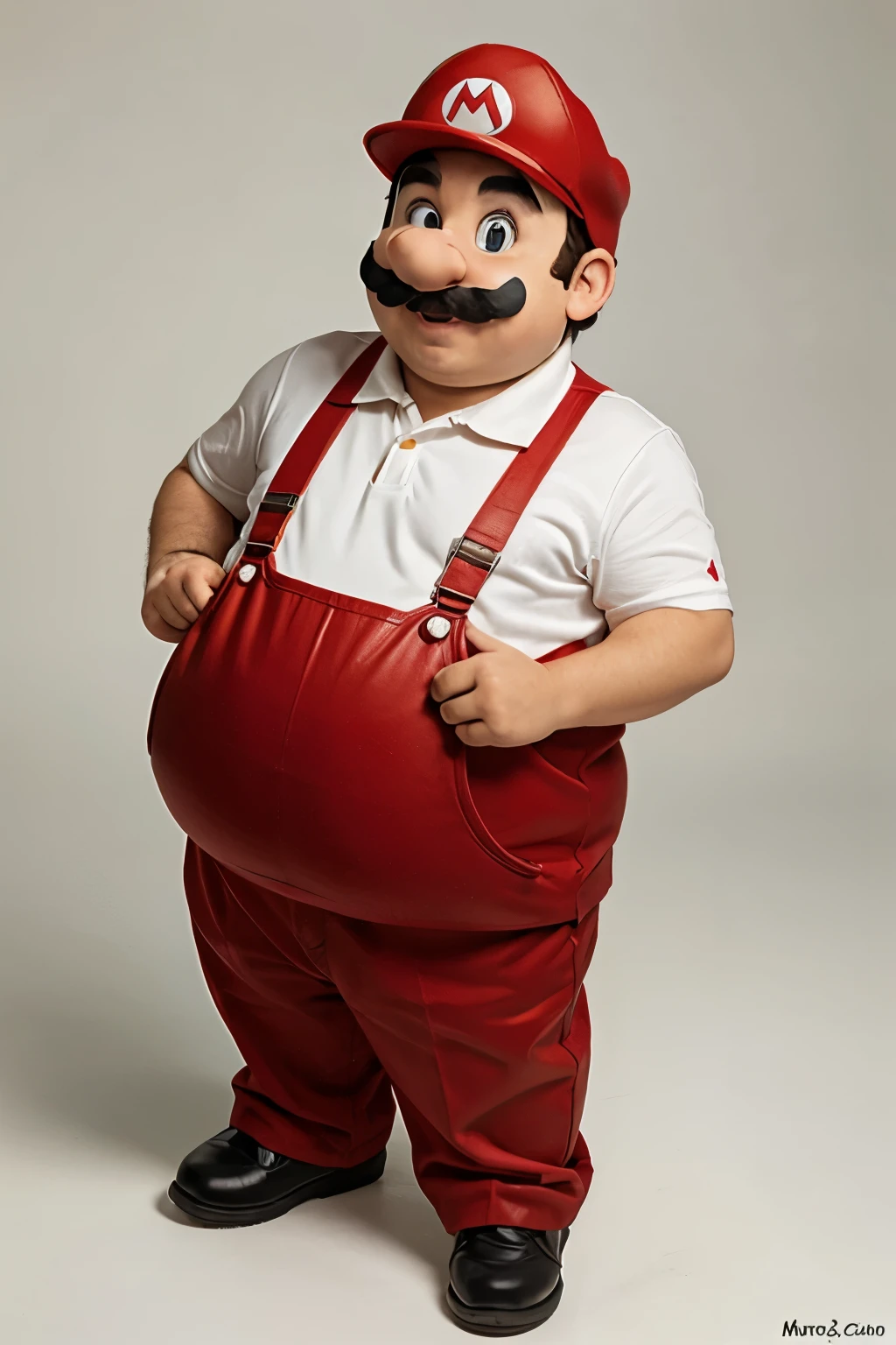Fatboy with picture the Mario bros
