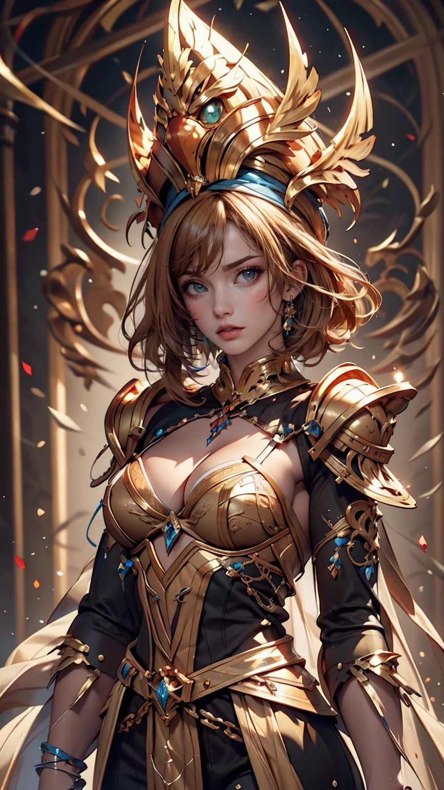 Young woman with yellow hair in fluffy clothes and a fluffy hat, Fantasy Characters art, Amazing character art, 壮大なFantasy Charactersアート, HD fantasy art, Magnificent and elaborate character art, Realistic fantasy art, Fantasy Woman, Epic fantasy art style HD, Fantasy Characters, Digital fantasy art), Fantasy style art, Detailed fantasy art, High quality fantasy art, Fantasy Costume, Digital 2D Fantasy Art