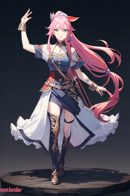 The War Games of Zelos, many girls, colorful hair, knight, ponytail, colorful hair, colorful eyes, Appearance at birth, multi pose of drawing a sword, Delighted, group, full body shot.,