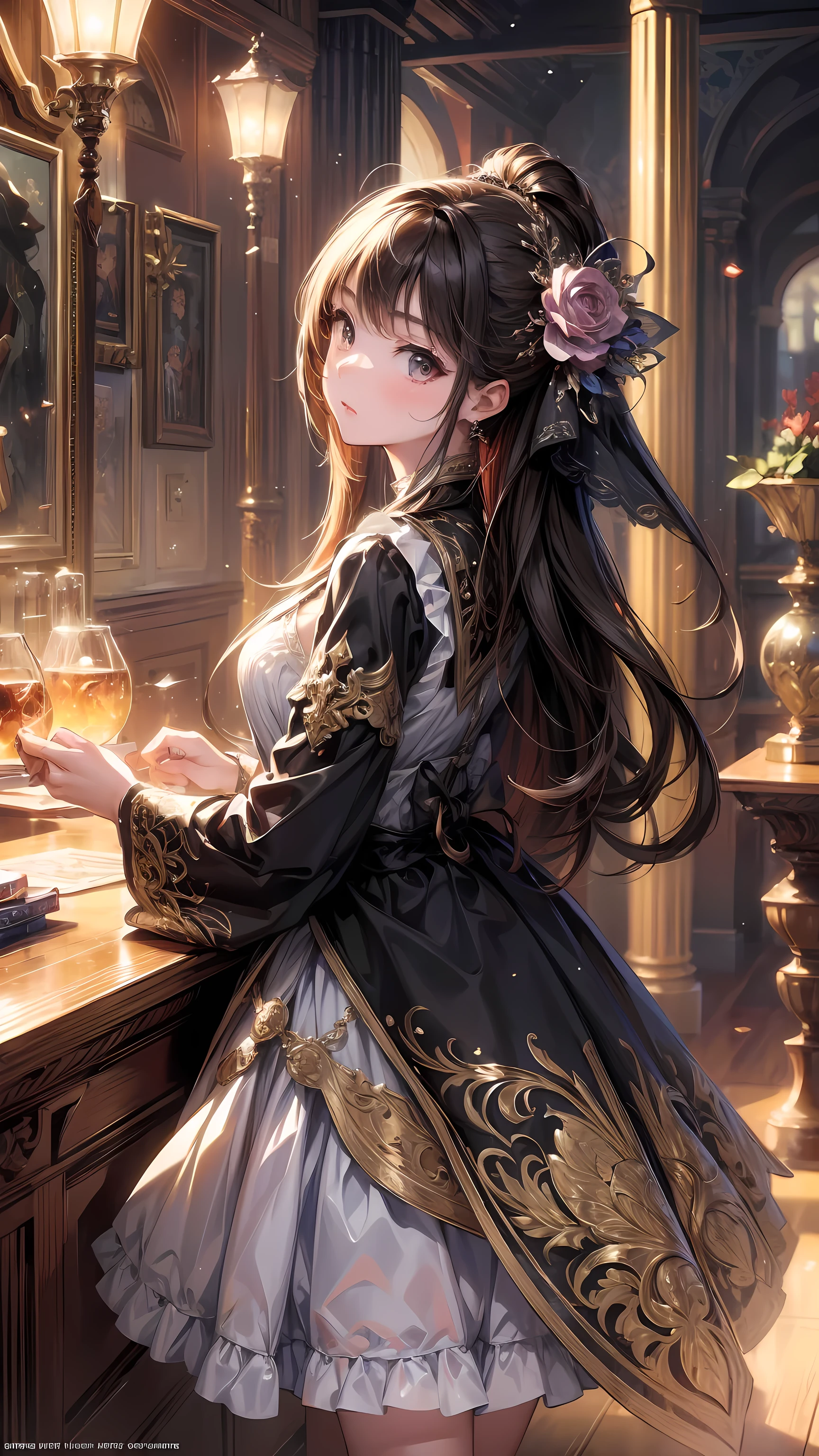 (masterpiece, best quality),  Intricate details, 8K, art station, wallpaper, Official Art, splash art, Clear focus,, 1 Girl,      