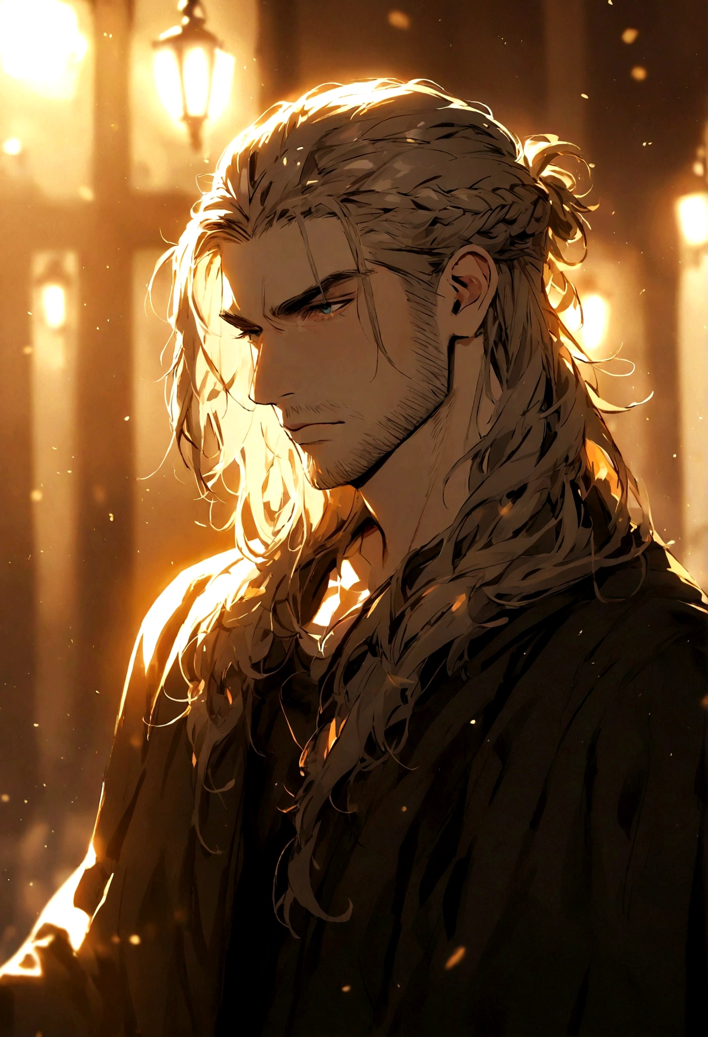 make the guy more masculine with viking hairstyle