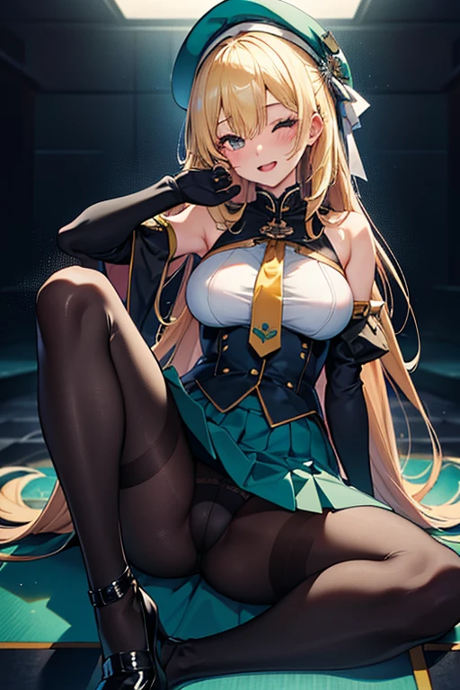 bewitching pose, (((vulgarity))), sweat,heavy breathing, humid, smile, Open your mouth,Close ~ eyes,
((highest quality)), ((masterpiece)),(detailed),High resolution,Sharp focus,Perfect Face,{best illustration},
(非常にdetailed CG unity 8k wallpaper),(((Vibrant colors))),Official Art,1woman,
shiny 肌,very shiny 肌,Shiny body,plastic glitter 肌,exaggerated shiny 肌,illuminated skin,
green色の瞳, Blonde,nice hands,Perfect hands,1girl,Atago,pubic hair,
blue軍服,beret,(black)gloves,(black)pantyhose,(green)High heels,(blue)skirt,(black)innerskirt,
panties under pantyhose,
sit,Spread your legs,
Navy Admiral's Office,Luxurious office desk,A calm red carpet,Luxurious chair,Leather sofa for guests,A huge bookshelf filled with books,Nautical wall chart,A window where light shines in,