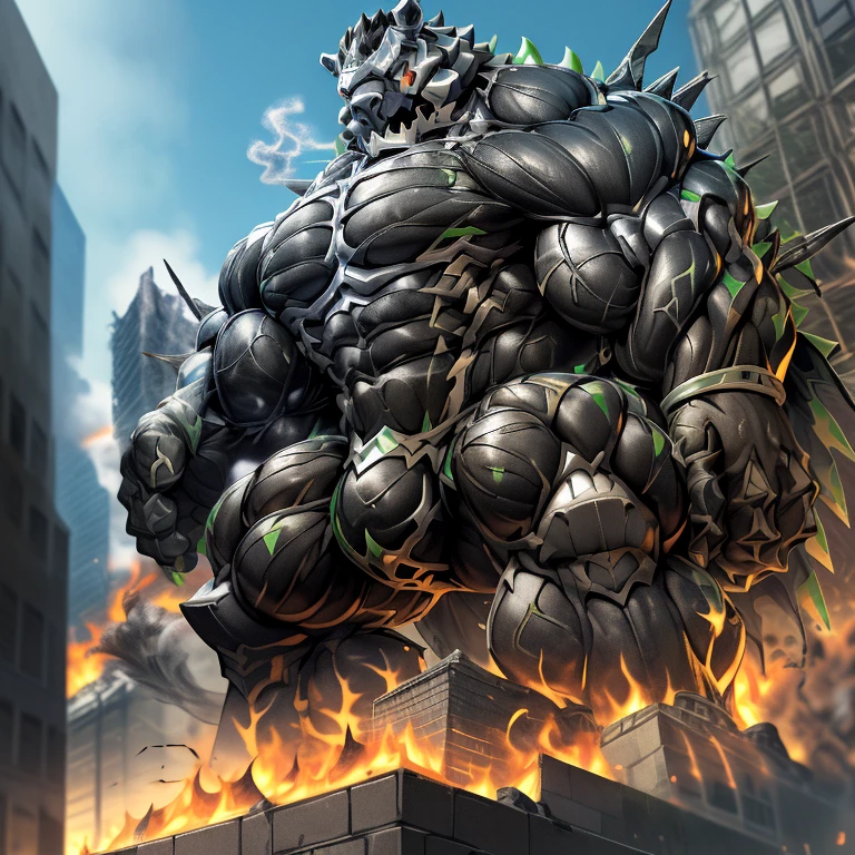 (masterpiece. official art. 8k. best quality. detailed full body. full body.)

(situation 1 : dominating MONOMASA. MONOMASA is over 1000 meters long. focus GIANT mechanical Muscular MONOMASA is trampling the city. Looking down. macro. stomp)

(situation 2 :smoke and flames rising from the destruction in the city)

(Additional details 1: Its nanosut emphasizes the muscles. wearing crNanosuit. nanosuit. creating crNanosuit. black visor. wearing a full-face helmet. hero in anime style.)

(Additional details 2: (Detailed head. Detailed Body. Detailed abs. gigantic muscles. HYPER MUSCLES. Gigachad Muscular. big muscle. pecs. triceps. traps. unusually developed muscular body. body full of huge muscles. showing off muscles. pectorales enormes. Exaggeratedly huge muscles. huge muscles. long legs.).

(Additional details 3: NJfurry. Spread wings. It has wings. have big wings. black wings. The claws are sharp. Sharp teeth.5 toes).

(Additional details 4: black color hyper penis. hyper black penis. big penis)