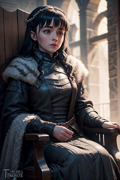 Aria stark y su lobo game of thrones