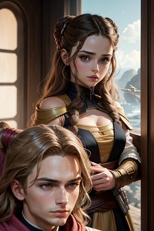 Padme amidala con anakin anakin skywalker viendose a escondidas
