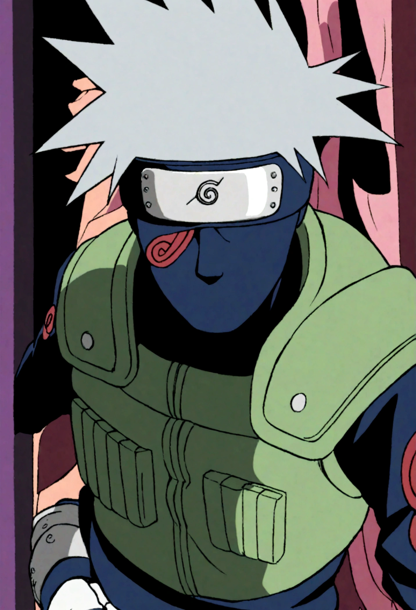 1 person, kakashi, namikaze in anime naruto shippuden