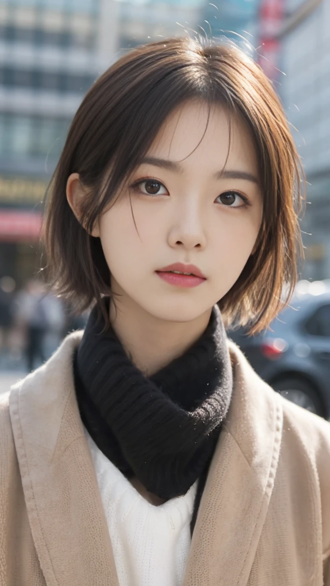 masterpiece, highest quality, 8k, Highly detailed skin, Looking into the distance, Jealous, cute, One girl, short hair, Wearing Boo-Boo, Secret Society of Time Travelers,