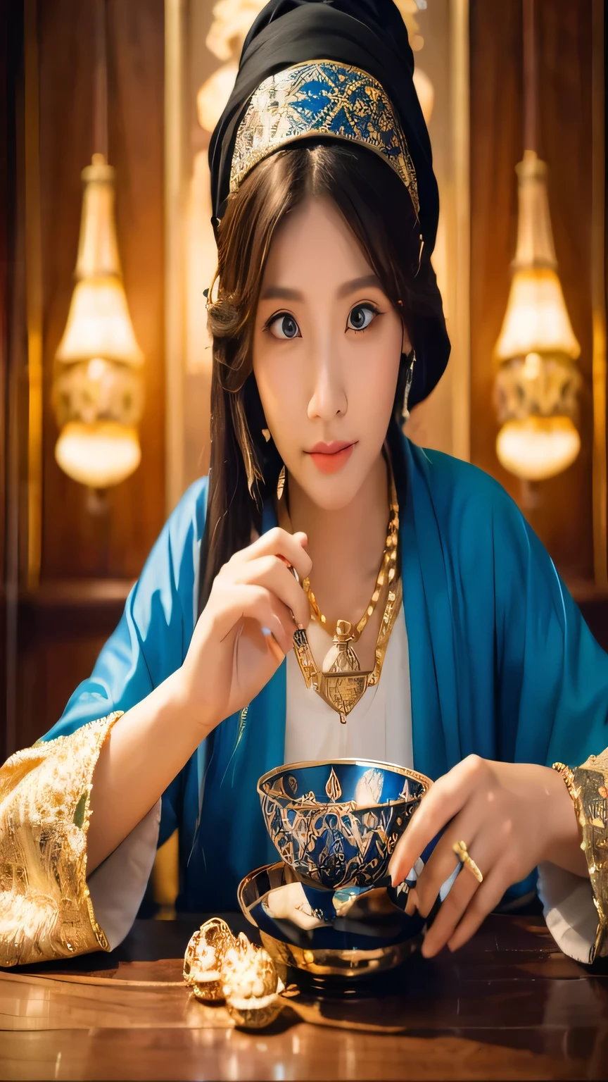 ((highest quality)), ((masterpiece)), (detailed), One girl, fortune teller