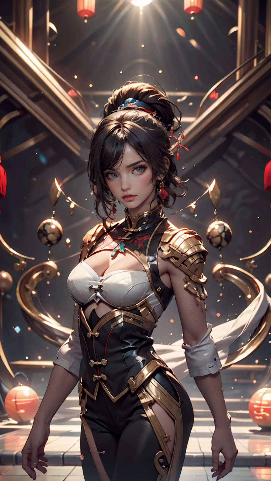 Spectacular water bending shots, in front, Award-winning photo, wuxia, Beautiful Chinese Woman,Focus on the face, Photorealistic eye style, Bokeh,Surrealistic illustration style, Super detailed, Cinematic Screenshots Unreal Engine, Zbrush3DアートVray,Glow Particles,Post Effects,Optical flare --niji 5 --style expressive --s 400
