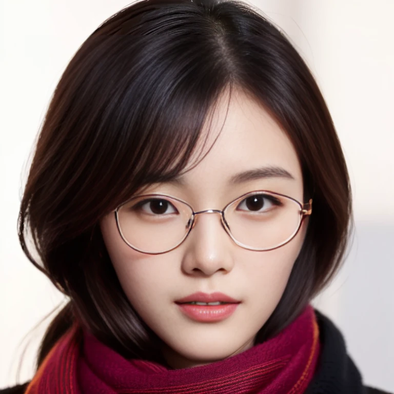 a close up of a woman wearing glasses and a scarf, joy ang, yun ling, lim chuan shin, katherine lam, ren heng, headshot photo, wenfei ye, louise zhang, qifeng lin, xision wu, chengyou liu, xintong chen, headshot profile picture, kamwei fong, qiu fang, jen zee, professional profile picture