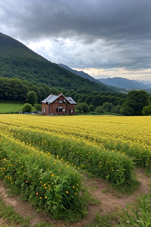 THE house the only one in the entire valley - sat on the crest of a low hill. From this height one could see the river and the field of ripe corn dotted with the flowers that always promised a good harvest. The only thing the earth needed was a downpour or at least a shower. Throughout the morning Lencho - who knew his fields intimately had done nothing else but see the sky towards the north-east.