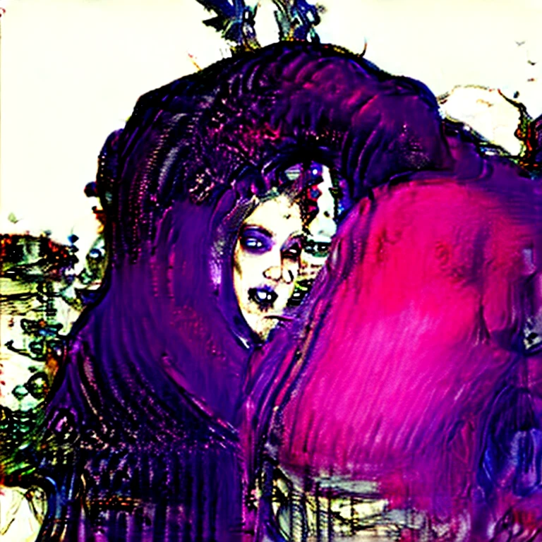 ((best quality image)), ((horror fantasy masterpiece)), (hyper detailed),alluring features((best quality dramatic lighting)), ((shockingly morbid masterpeice ))
A beautiful woman with visible inner anatomic writhing spiraling out of body and brain, striking facial  features, jarring expression, grotesquely beutiful image, stark, demonic possesion beneath the surface, phobia, Nightmare inducing, gorey,hyperstylized horror-fantasy ,hyper exaggerated features, lucid atmospheric terror, fingering her female genitalia abaritions with  tongue slinking elongated entering her butt and genatalia, ghastly and perverse image, phantoms cunnilingus, harrowing, Unsettling, gynecologic, Graphic,stunning hellscape, extreme, shockingly morbid