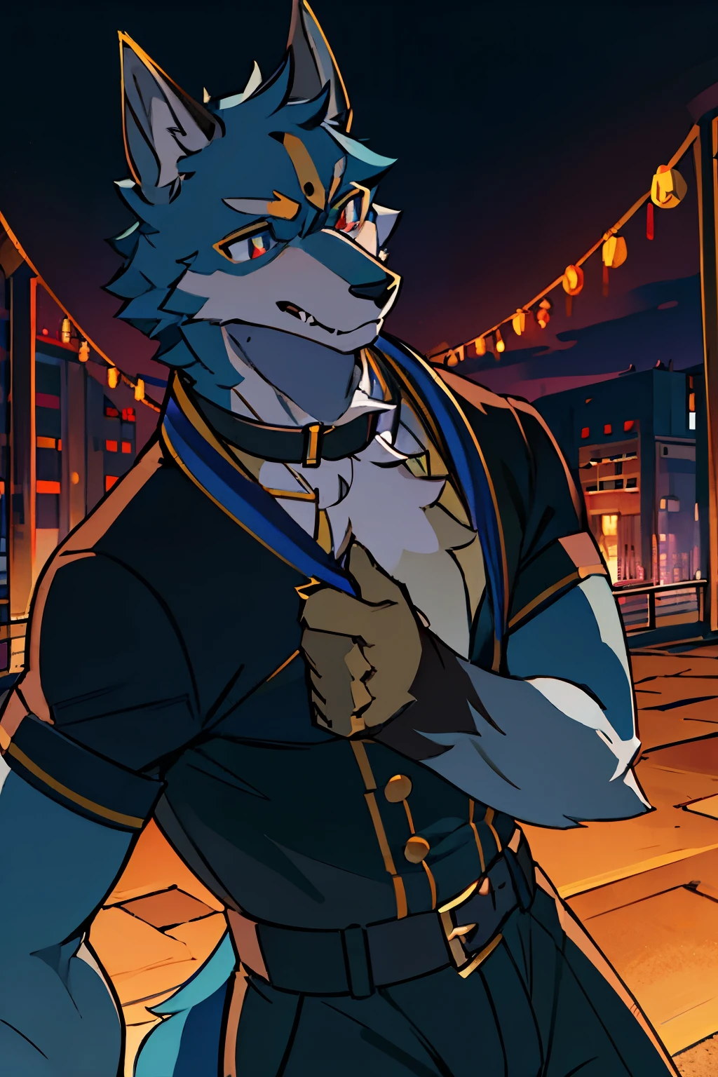 furry，Wolf，Handsome，modern war，Handsome的红色艺术字背景，Background-oriented，Anubis，dragon pupils