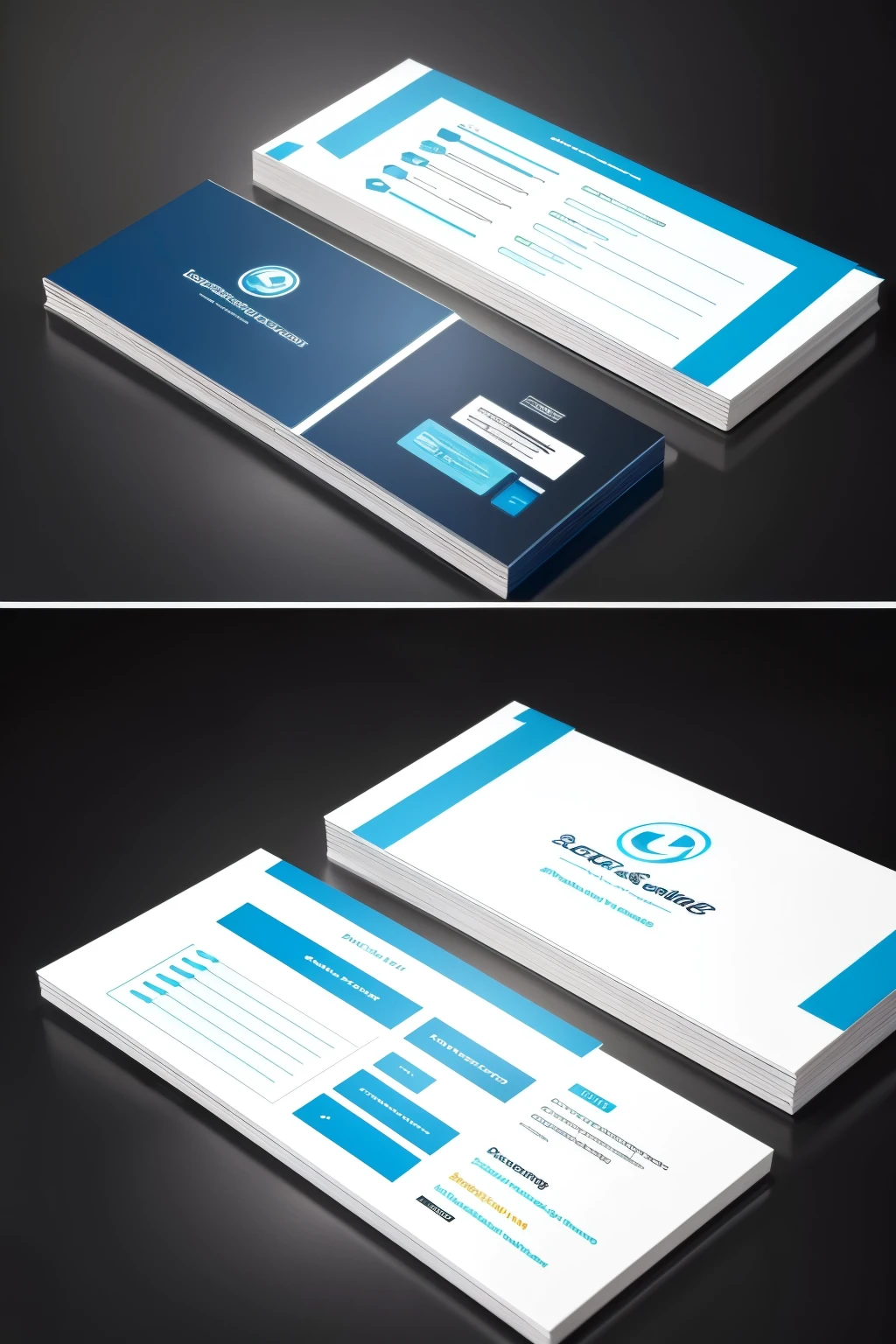 create a visual identity for a company that provides services and sales services
