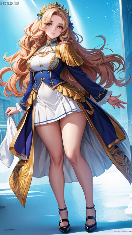 highest quality, Full body portrait, Delicate face, Beautiful Face, Big eyes: 1.1, compensate: 1.2, 25-year-old female, The body is slim, Small Bust, OL Uniform, Women&#39;s White Collar Uniform, Office Uniforms, Black Stockings, Outdoor Scene, Are standing, Long Hair, 