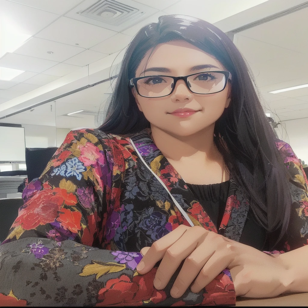 there is a woman sitting at a table with a cell phone, with accurate face, taken with sony alpha 9, in office, professional profile picture, shot on nikon z9, taken with sony a7r camera, candid picture, very very low quality picture, taken with a canon dslr camera, sitting in office, profile pic, 8k selfie photograph