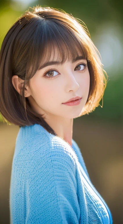 ((highest quality, 8k, masterpiece :1.3)),Japanese、People Girls, beautiful woman with slim abs :1.3, (Medium Short Hair, Huge breasts :1.2), cardigan :1.1, Highly detailed face, Fine grain, double eyelid