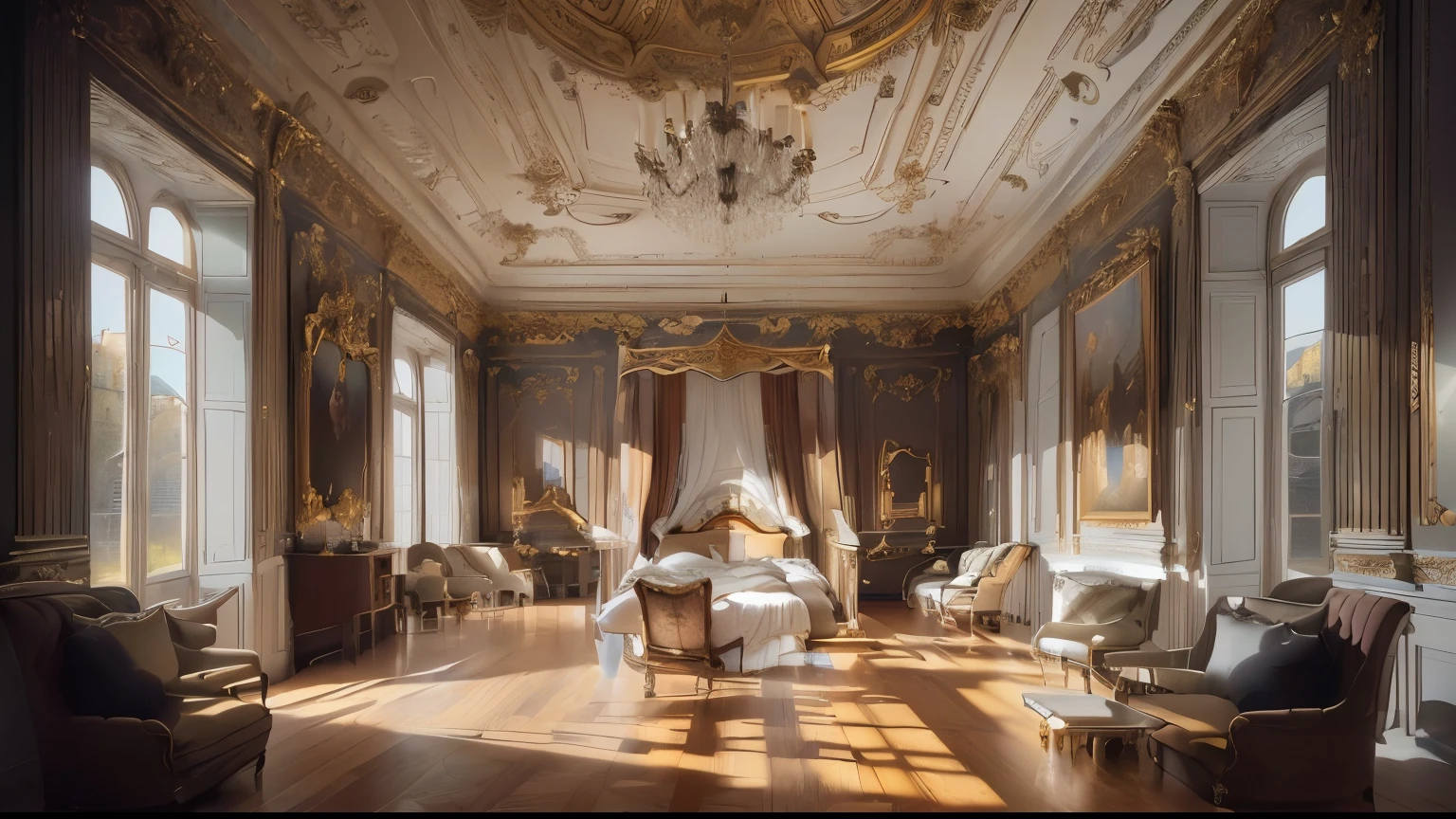 masterpiece, best quality, Practical, (absurd, High resolution, Super detailed), Europe in the 18th century, 8K, Reality, Dramatic Lighting, high quality, Complex design, enlarged texture, Exquisite details,Scene graph