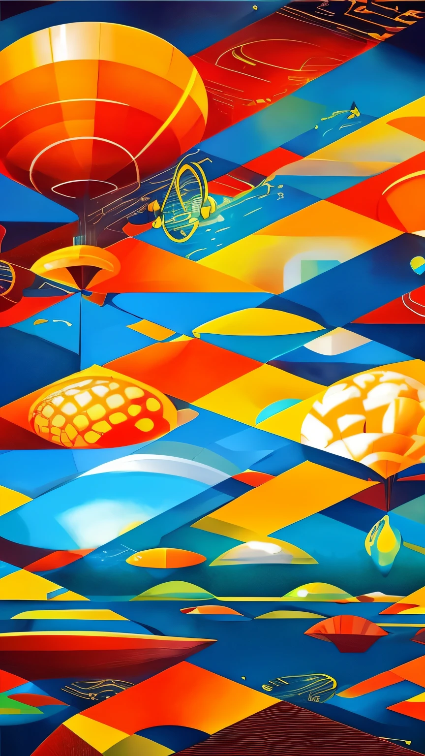 best quality, super fine, 16k, incredibly absurdres, extremely detailed, 2.5D, delicate and dynamic, something mysterious floating in zero gravity, with a myriad of colors and shapes, mysterious effects, and fantasy art