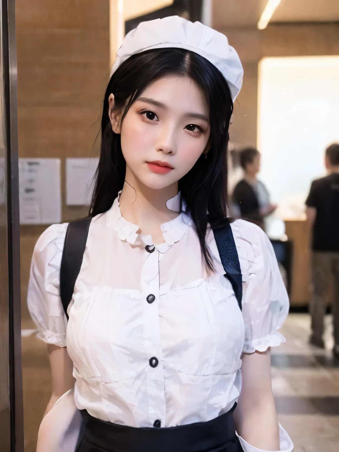(8K,RAW photos,best quality,masterpiece:1.2))35mm,extremely high details,professional lighting,best quality,ultra high resolution,visually stunning,(1 girl:1.1),(clothing and hats),real human skin,(perfect body 1.3)very delicate face。