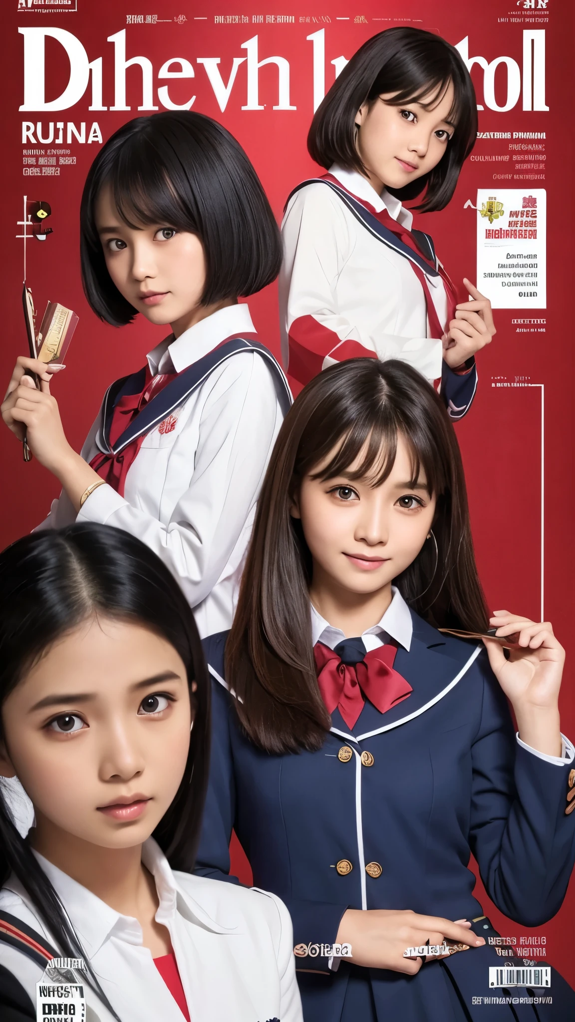 Cover novel remaja sekolah SMA dengan seragam sekolahnya Indonesia ada wanita dan pria