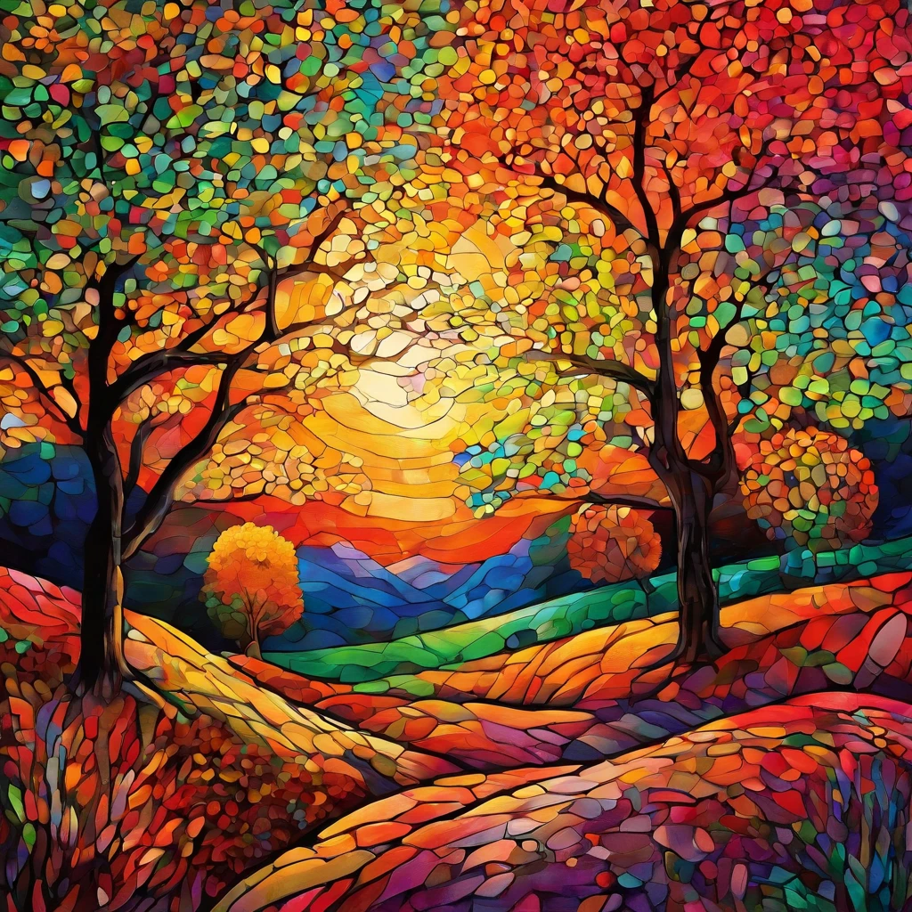 masterpiece,ultra detailed, distinct,super fine illustration,
#drawing style:Mixed Media,
#painting method:
Impasto,
pointillism technique,
Pointier technique repoussoir (low depth of field),
Sfumato Blur Technique,
Detailing oil pastel art painting,Oil pastel paintingDetailing digital painting Digital painting,
Subject, lone tree, starry night sky, empty field,
Time of day, night,
Location, empty field,
Weather, clear, starry night,
Background, vast, empty expanse of darkness,
Atmosphere, peaceful, serene, dreamlike, enigmatic,
Composition, mid-range perspective, rule of thirds,
Color scheme, cool tones, complementary colors,
Light source control, tree as light source, ethereal glow, light and shadow for depth,
Brushstrokes, short, quick strokes to capture light and shadow,
Colors, bright, vibrant colors,
Light source, sunlight,
Direction, shining from above and at an angle,
Effect, shadows emphasized for depth,
Symbolism, house represents stability and security, tree represents life and growth, flower field represents nature's beauty and abundance,
Overall feeling, peaceful and calming,
Additional notes, reminiscent of Claude Monet's impressionist style, possibly painted from observation or imagination.
#Color scheme:
main color red, complementary colors red and green used for contrast and vibrancy,
#light source control:
neon lighting,,high-contrast,rich color , ,neon color,pop color,
Rim light,Bounce light,Soft light