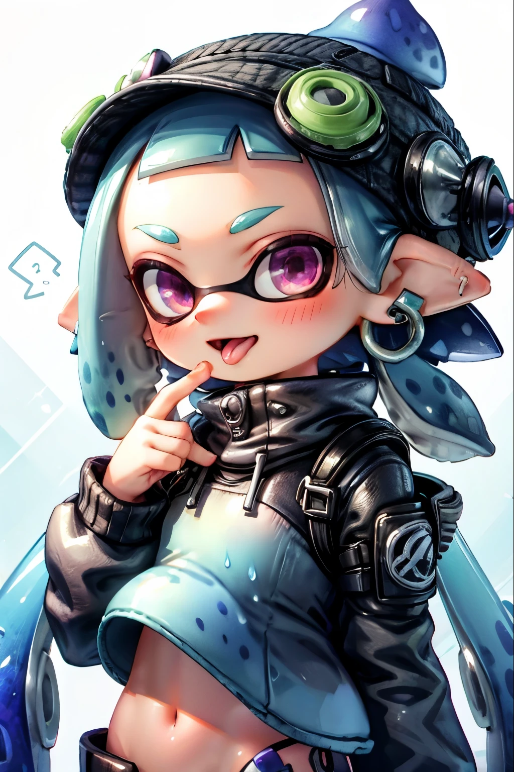 tongue,Splatoon Girl、Earrings,