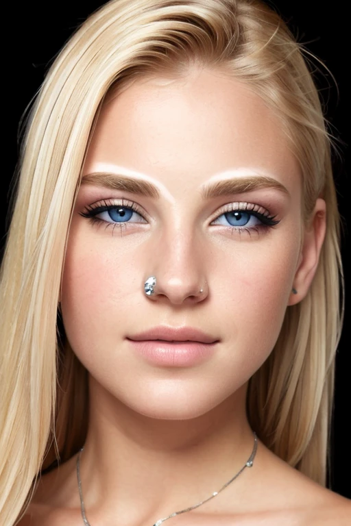 ((best quality)), ((ultra res)), ((photorealistic:1.4)), (intricate details), 19 years old, blonde hair, perfect face, make up:1.5, light on face, face detail,