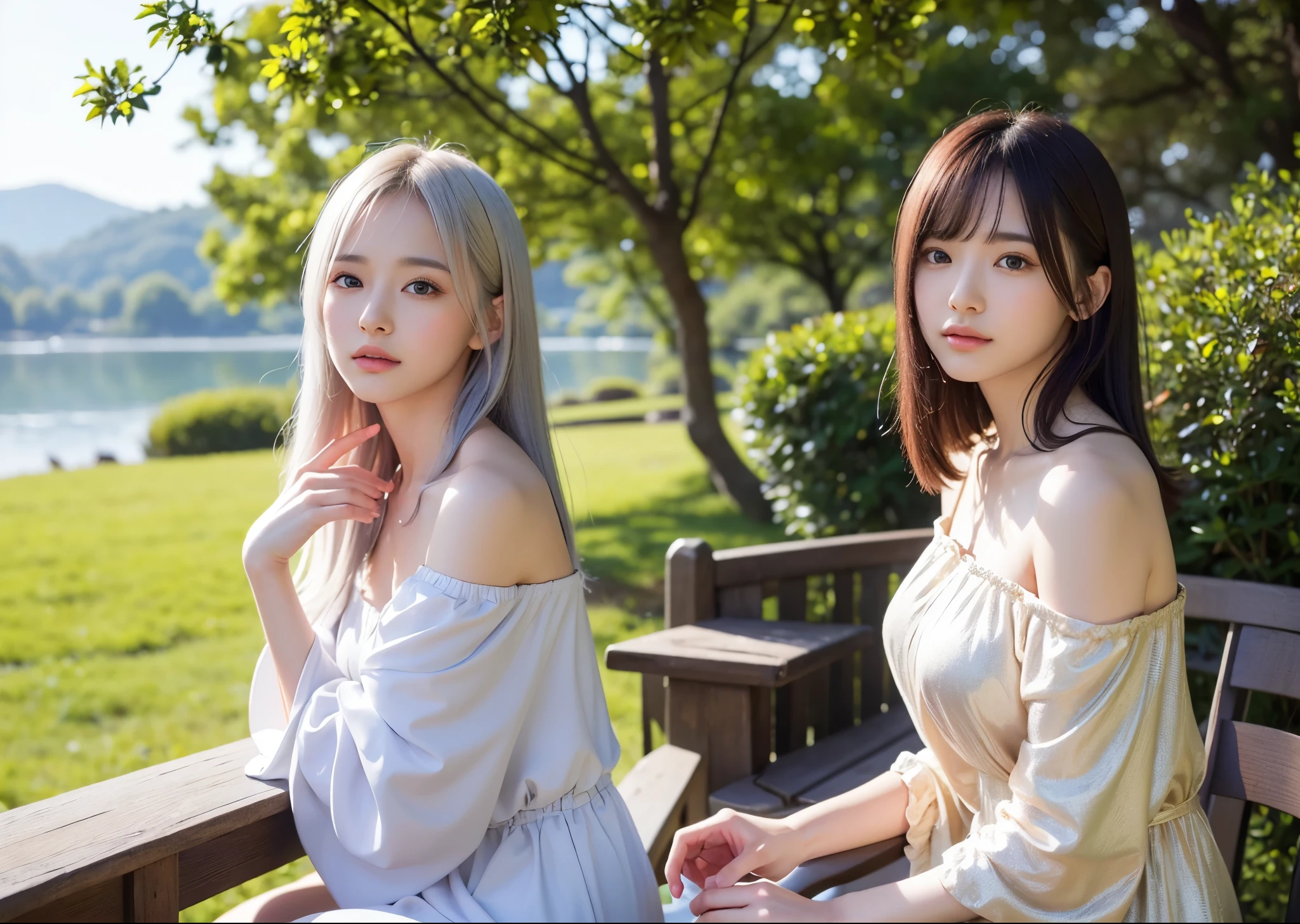(in 8K、maximum quality、masterwork:1.2)、(Hair_style)、(Realstic、pfotorealistic:1.37)、maximum quality、masterwork、In the summer sunshine、Shot on a wooden deck with views of the sky and sea[mediumbreasts]、[little chest]、Posing with legs open、contre-jours、Shot from the waist up、Shot at an angle from below、Pose with hands raking up hair、Shot in natural light from morning to noon、From above the knee to the head、Neat hairstyles and revealing bikini styles that match the Japan trends of 2023、Solo Photography、Realstic、super-detail、30s、Actress、Half Japanese and Russian half model、Elaborate CG、slender、Charming、The hairstyle matches the fashion of the Japan of 2023 and is a short bob cut that flutters in the wind、Delicate skin type、Fine detail and softness、The model's hair color is bright and soft、 You can clearly see the cleft in the pubic area.、Pubic hair is treated neatly so that it does not stick out、Dressed like a harsh
