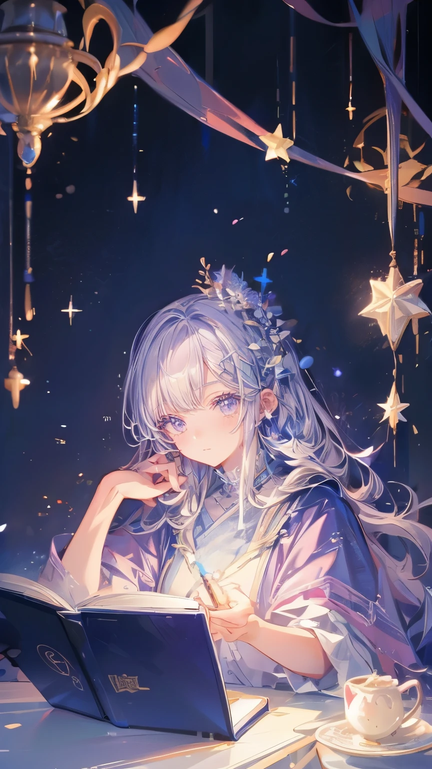 ((magic使いの男の子:1.5)), Full body photography,Perfect Face, Beautiful Face, Highly detailed face,(magic使いの帽子:1.3),boots,magicのほうき,magicの杖,book of magic,Night Sky,たくさんのstar,Shine,smile,Light,magic,月Light,starの粒,star々,月Light,流れstar、Sparkling