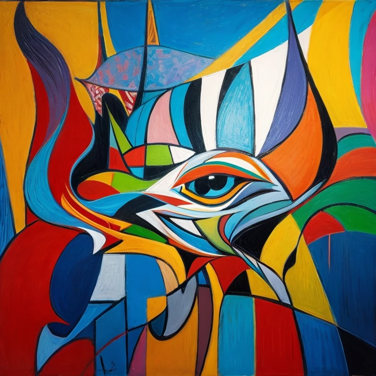 dog,Surreal,Abstract,Doodle Art, Paintings like those painted by Picasso