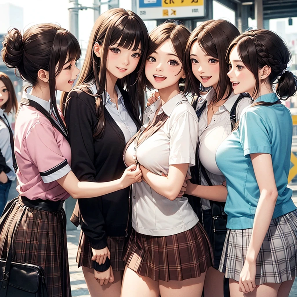 UHD, retina, masterpiece, ccurate, anatomically correct, textured skin, super detail, high details, high quality, award winning, best quality, highres, 1080P, HD, 4K, 8k, 16k、(masterpiece), (highest quality),ultra high resolution, caustics, get used to it, Beautiful get used to it FACE,perfect anatomy,cowboy shot,solo 14 year old beauty、日BookのBookを読む人、black hair,short bob hair,black eye,slender body,ideal body proportions,medium breasts,tanned skin,glowing skin,oily skin,shiny skin,squat,ponytail,((latex、tennis uniform、white polo shirt、white pleated mini skirt)),tennis racket１Book、正しく描かれたtennis racket:1.12、outdoor、Tennis court、，full body image((beautiful pussy line:1.59)),,(((Mr... Mr.. Mr. A is very cute and has a childish face...:1.15))), 、(very young:1.4),（Paipan:1.3）,(((cleavage:1.7))),(((very flat chest:1.6))),(((sisters:1.5))),(((Breasts fully visible:1.6)))