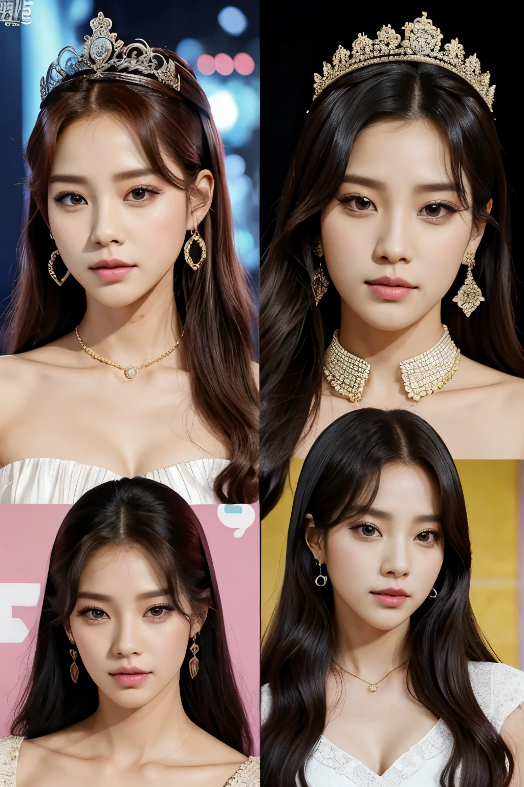 Royal family members of kpop Add Blackpink members and BTS members Queen as Jisoo king V