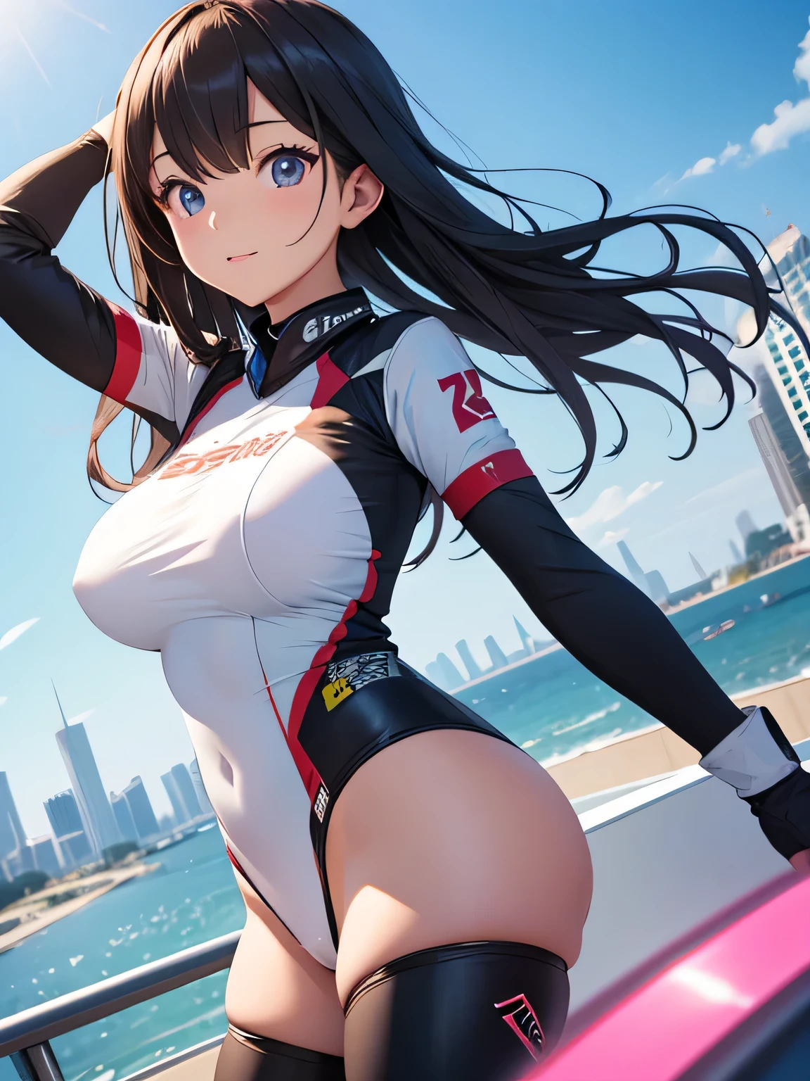 Race Queen、sexy、Big Breasts、cute、young、whole body、