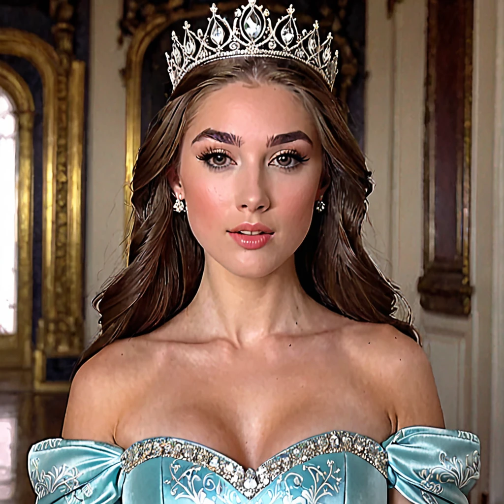 Humble princess, facial cumshot