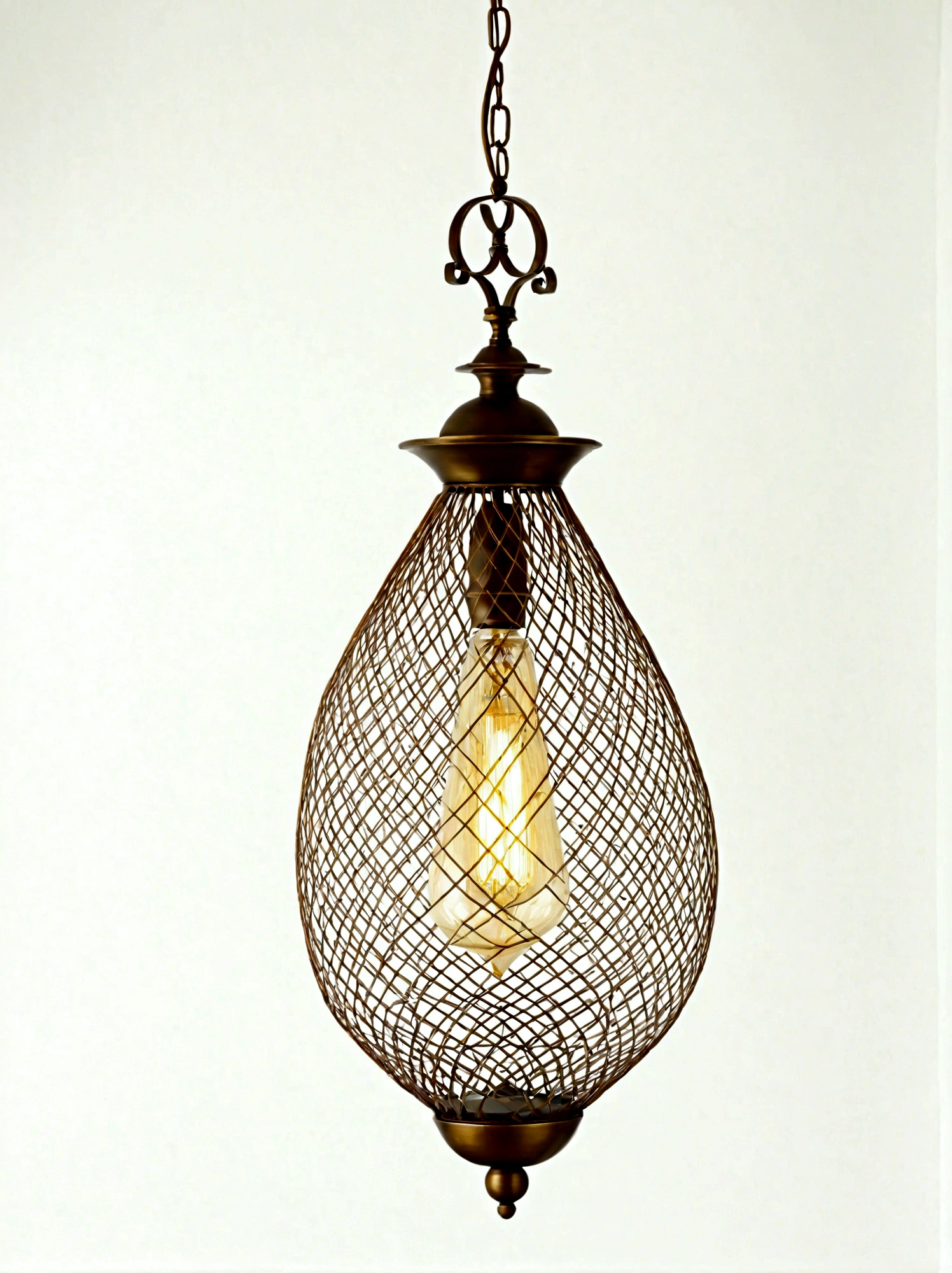 vintage hanging pendant hanging, white background