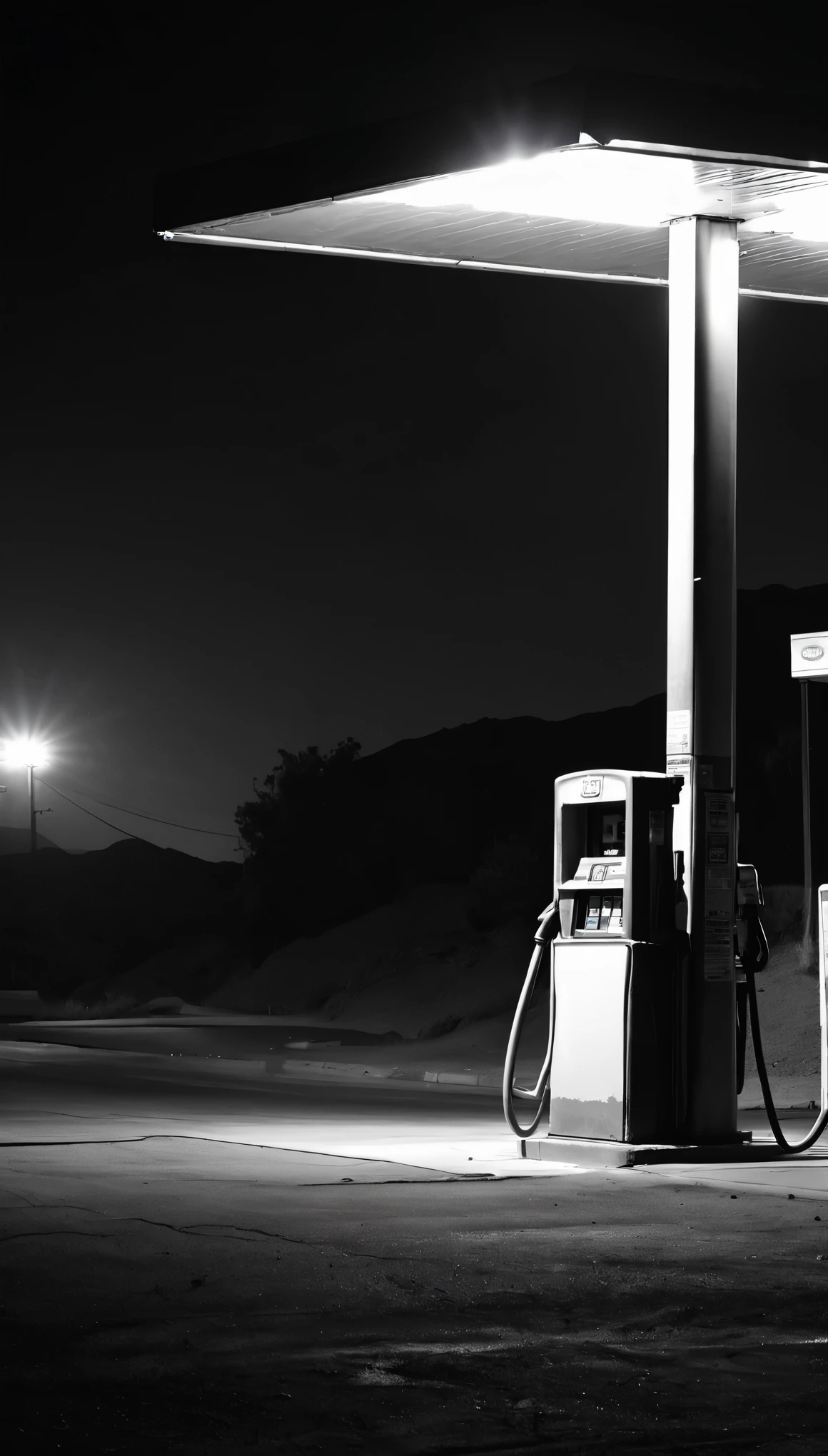 In 2009, And night fell on Poway., California, Like a shroud. There was an eerie silence around the gas station.。, Long Cast, An ominous shadow hangs over the desolate surroundings. I was sitting alone in my truck, Hidden in the Dark, The engine roars quietly., While tired eyes gaze upon the tranquil scene.