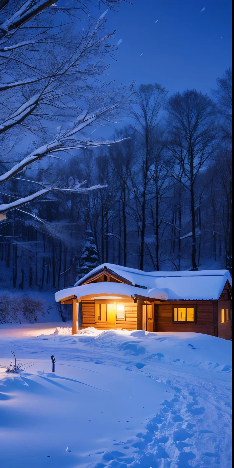 Countryside Snow、night